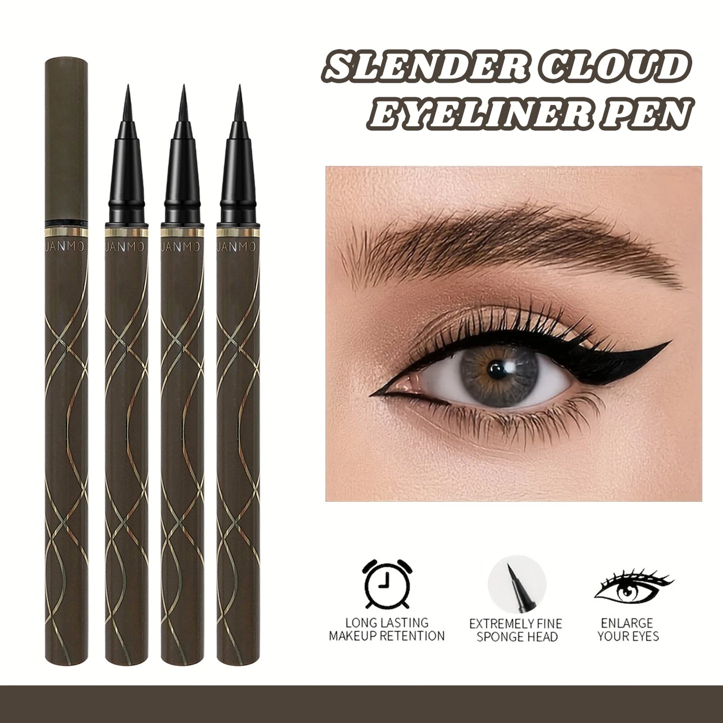 Waterproof liquid eyeliners, professional quality