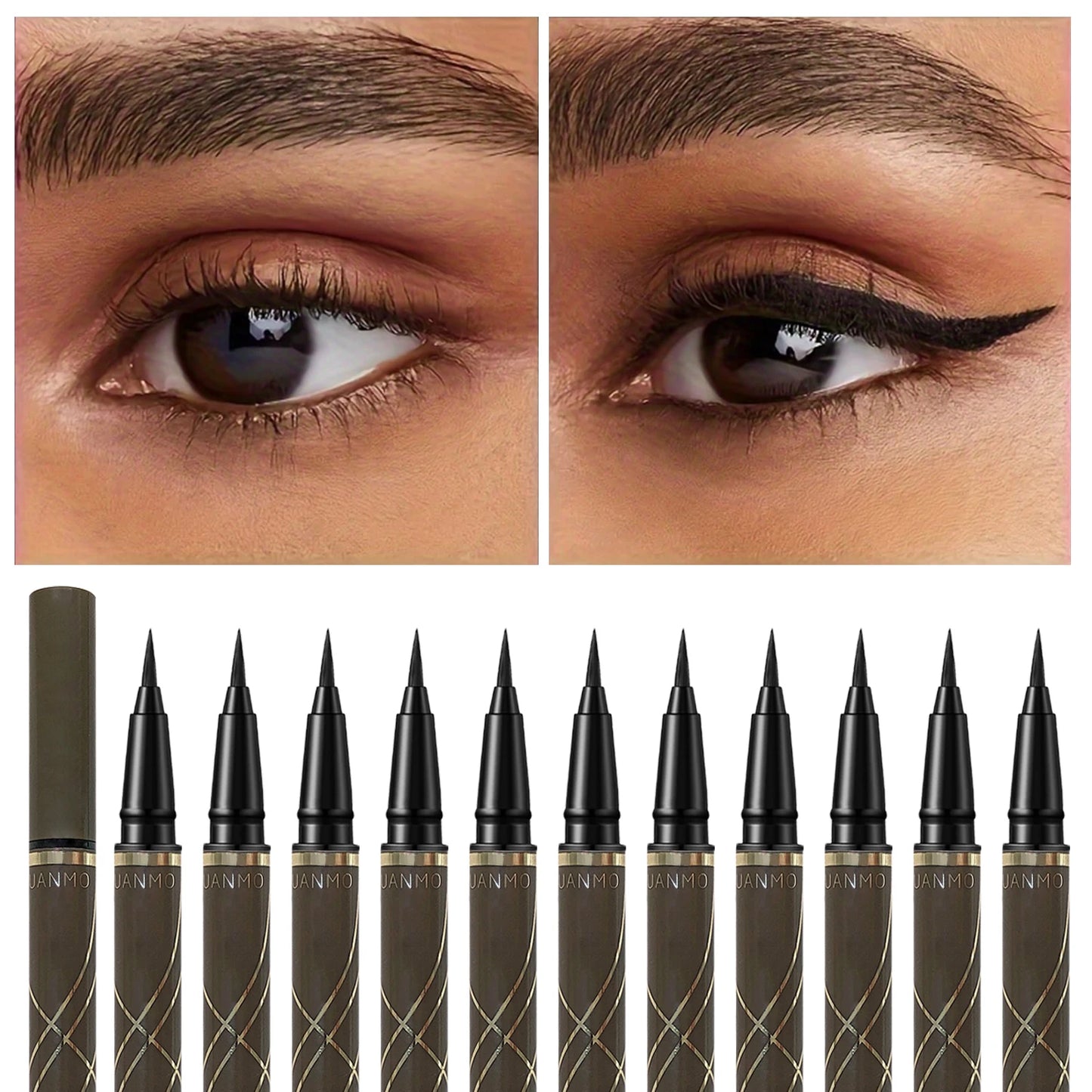 Waterproof liquid eyeliners, professional quality