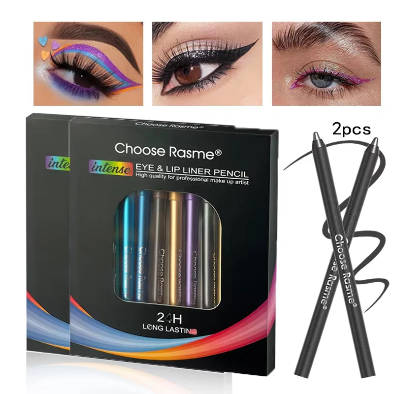 Set of 12 glitter eye pencils, choose rasme